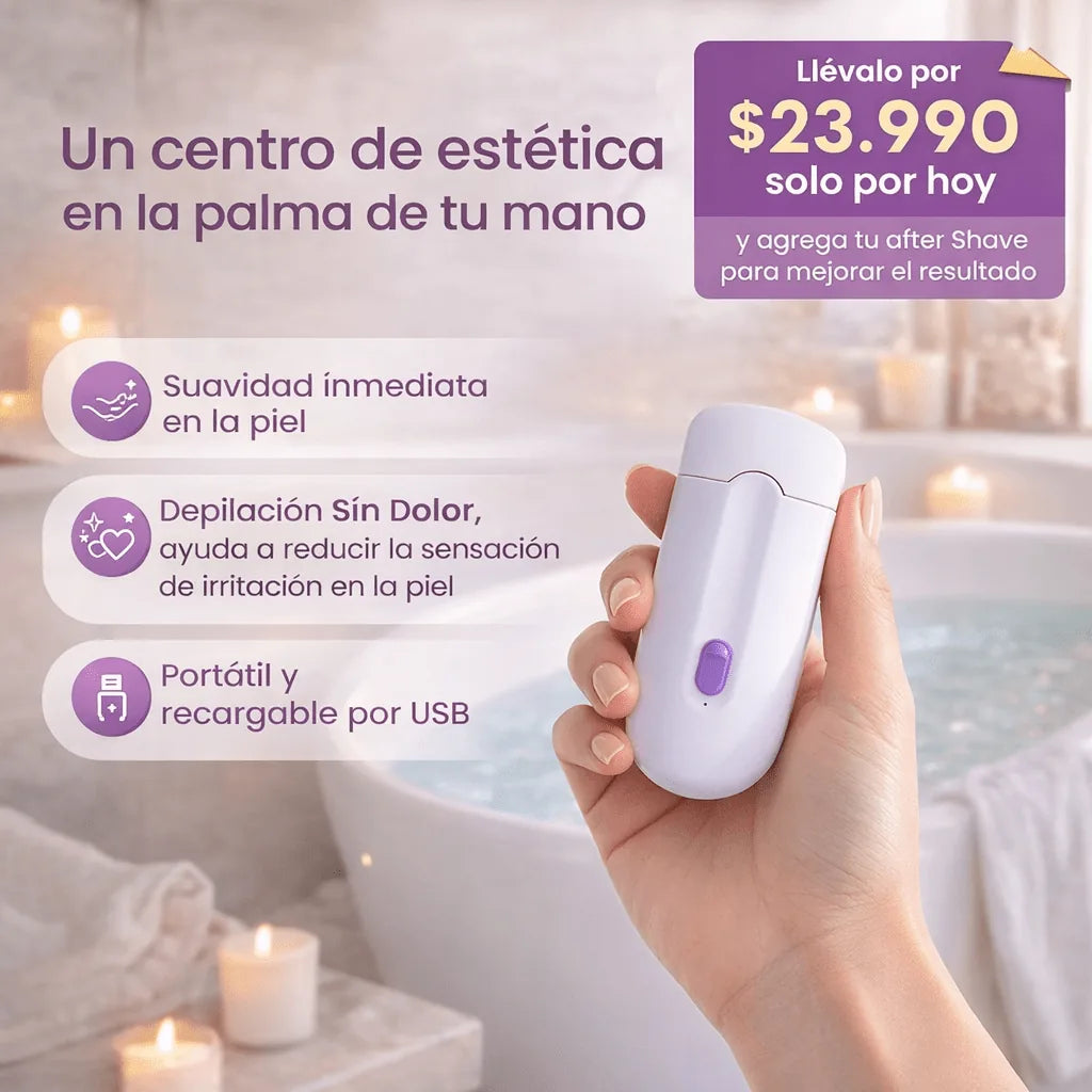 Depiladora DermaLuz Pro™: Piel suave en minutos, sin dolor y sin complicaciones